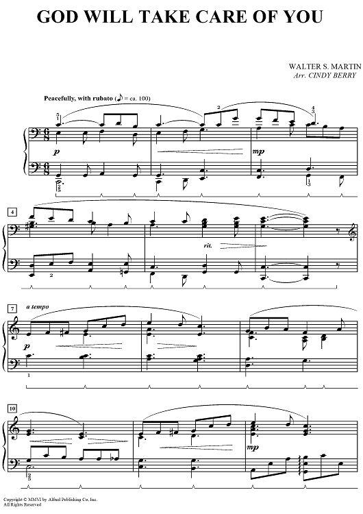 God Will Take Care of You