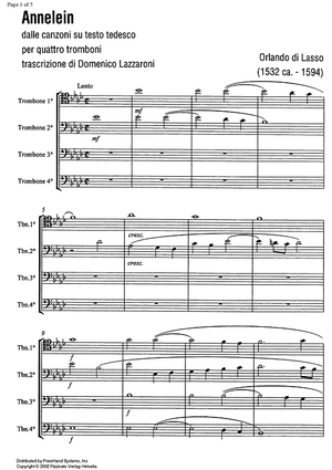 Annelein - Score