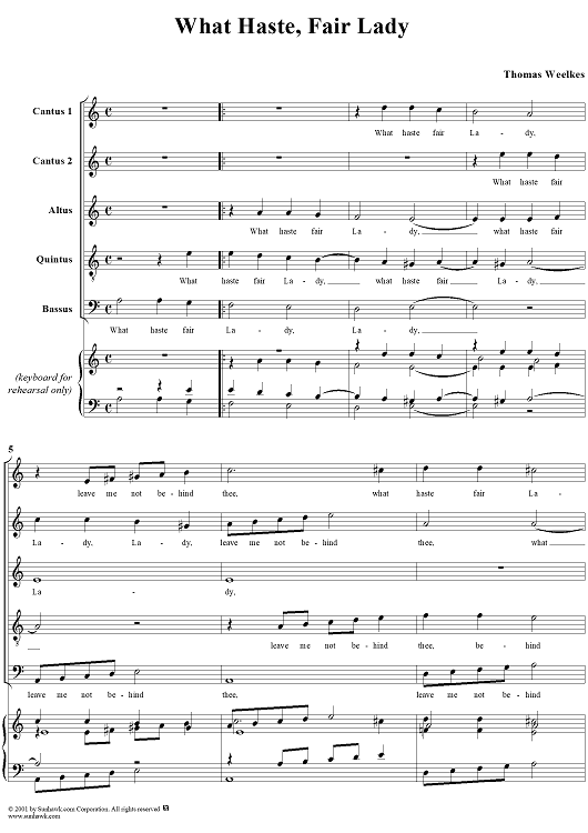 What Haste, Fair Lady