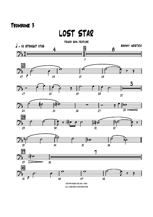 Lost Star - Trombone 3