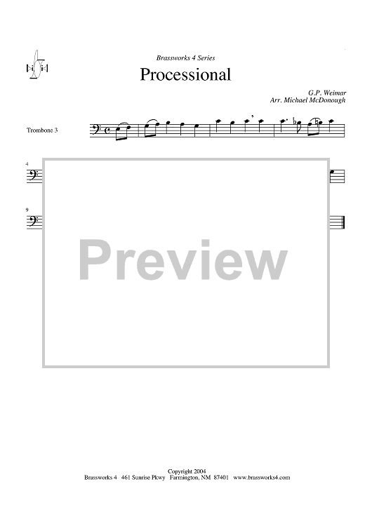 Processional - Trombone 3