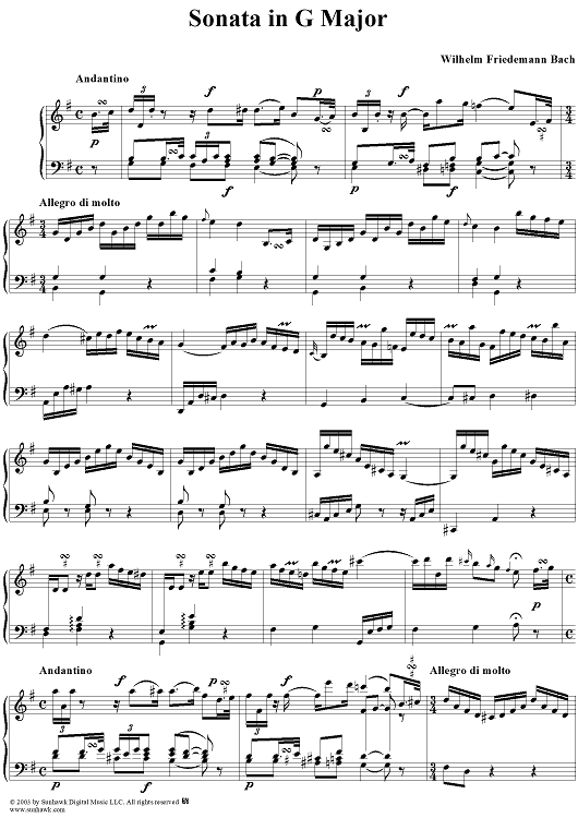 Sonata No. 1 in G Major