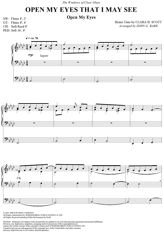 Open My Eyes That I May See