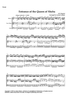 Entrance of the Queen of Sheba - Score