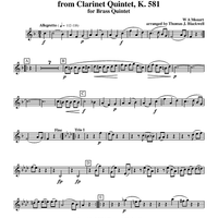 Menuetto from Clarinet Quintet, K. 581 - Trumpet 1