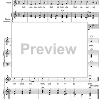 Auf, auf! Die rechte Zeit ist hier BWV 440