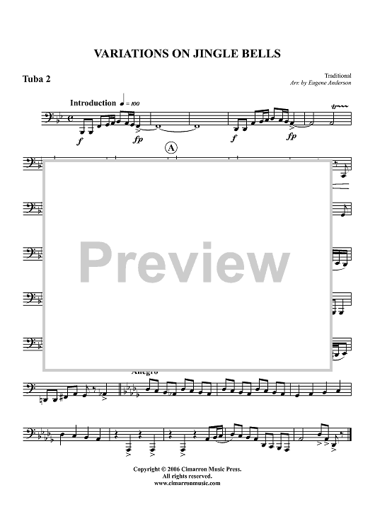 Variations on Jingle Bells - Tuba 2