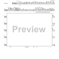Two Madrigals, Vol. 6 - from Morley's "First Book of Madrigals to 4 Voices" (1594) - Trombone 1
