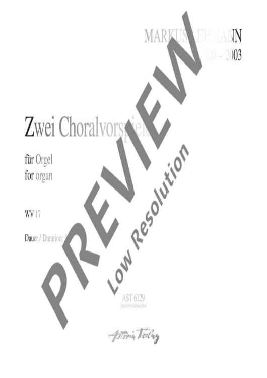 Zwei Choralvorspiele