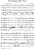 Piano Quintet in B-flat Major, Movement 1 - Piano Score