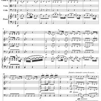 Piano Quintet in B-flat Major, Movement 1 - Piano Score