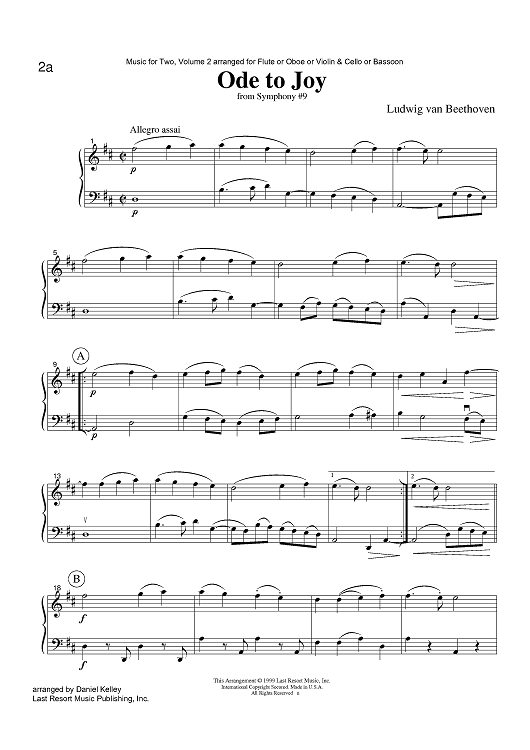 Ode to Joy - from Symphony #9