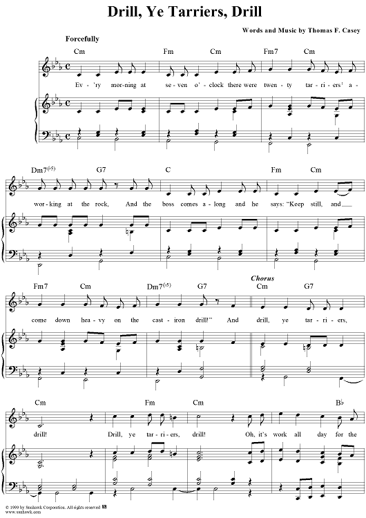Drill, Ye Tarriers, Drill