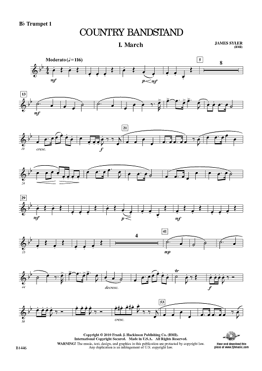 Country Bandstand - Bb Trumpet 1