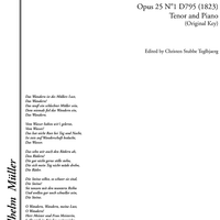 Das Wandern Op.25 No. 1 D795