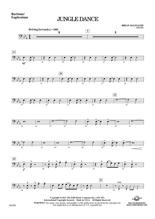 Jungle Dance - Baritone/Euphonium