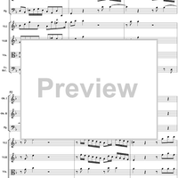 Water Music Suite no. 1 in F major, no. 10: Allegro moderato - Full Score