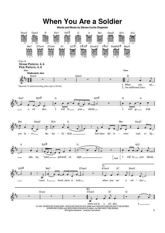 When You Are A Soldier