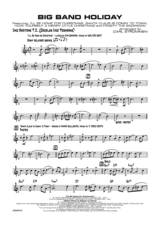 Big Band Holiday - Baritone 2 TC