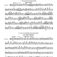 Five Easter Trios - Trombone 1