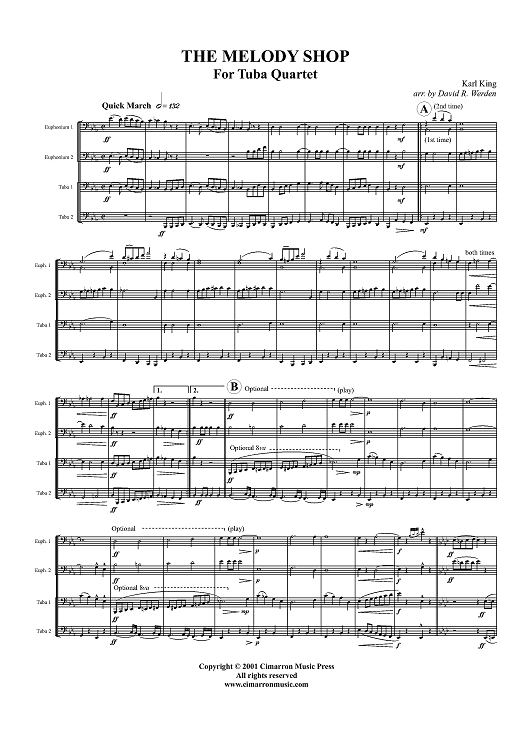 The Melody Shop - Score