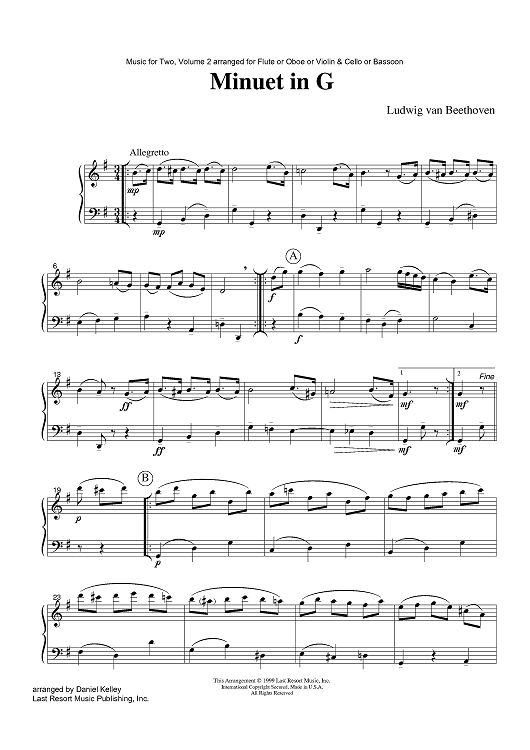 Minuet in G