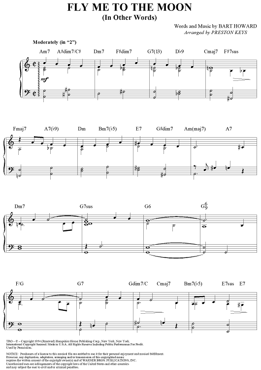 Fly Me to the Moon (In Other Words)