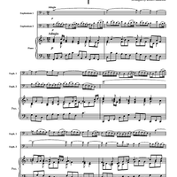 Trio Sonata I, BWV 1039 - Piano Score