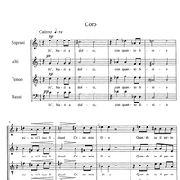 Di' Maria dolce - Score