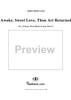 Awake, sweet love, thou art returned   - No. 19 from "First Book of Airs, Part 2"