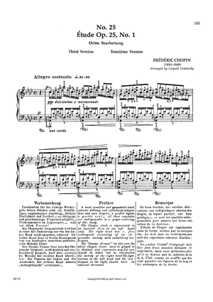 No. 25 - Étude Op. 25, No. 1 (Third Version)