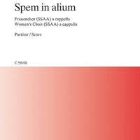 Spem in alium - Choral Score