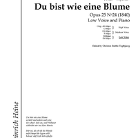 Du bist wie eine Blume Op.25 No.24