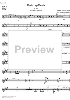 Radetzky Marsch Op.228 - Horn in E-flat 1