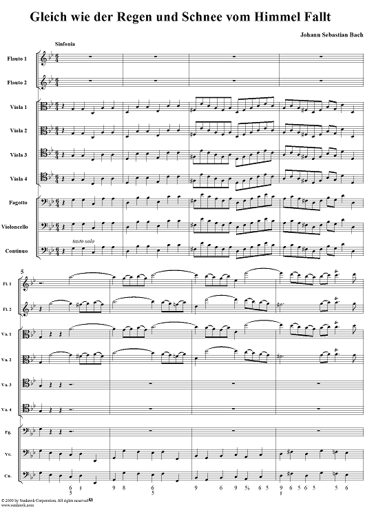 Cantata No. 18: "Gleich wie der Regen und Schnee vom Himmel Fällt," BWV18