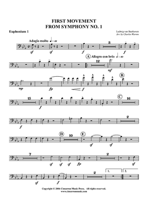Symphony No.1 (First Movement) - Euphonium 1 BC/TC