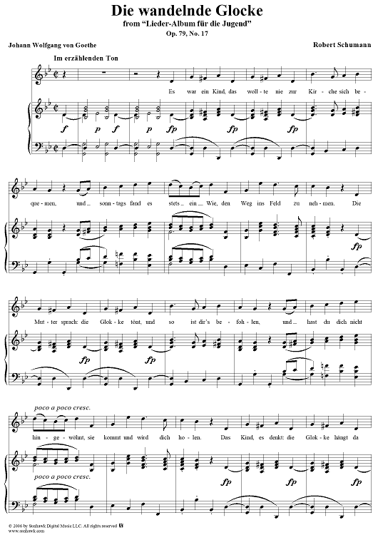 Die wandelnde Glocke, No. 17, Op. 79
