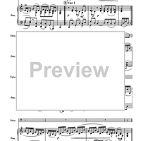 Aria con Variazioni (from the 5th Harpsichord Suite) - Piano Score