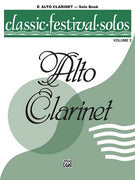 Classic Festival Solos (E-flat Alto Clarinet), Volume 2