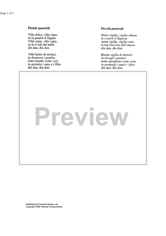 Picule pastorâl - Lyrics