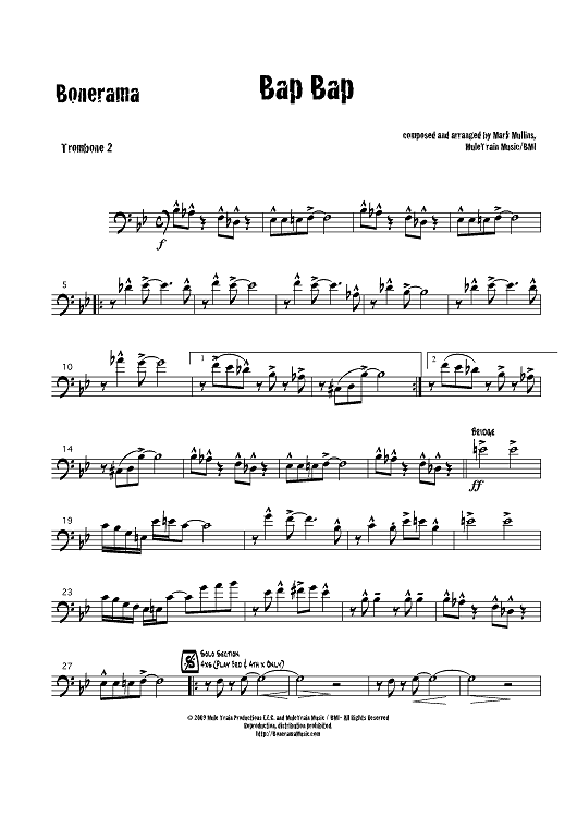 Bap Bap - Trombone 2