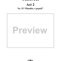 Plaudite, o popoli: No. 25 from "Tancredi", Act 2, Scene 12 - Score
