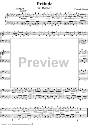 Prelude, Op. 28, No. 14 in E-flat Minor