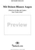 Six Lieder, Op. 56, No. 4: Mit deinen blauen Augen (With eyes so blue and tender)