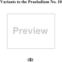 Variants to the Praeludium X for Clavier