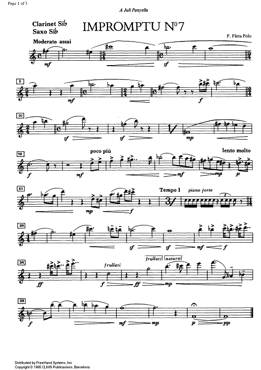 Impromptu No. 7 Op.79 - Score