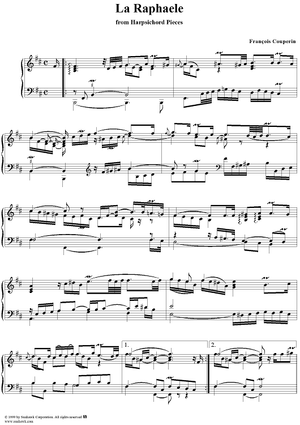 Harpsichord Pieces, Book 2, Suite 8, No.1:  La Raphaéle