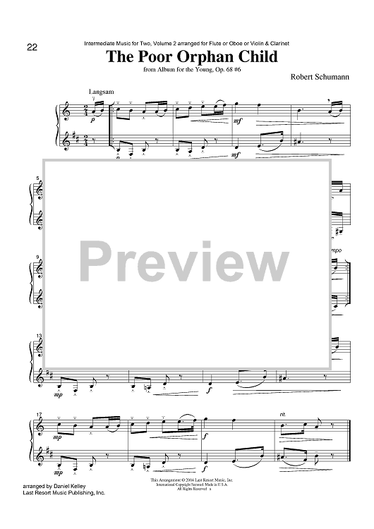 The Poor Orphan Child - from Album for the Young, Op. 68 #6