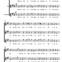 Canta, canta filugnana - Score