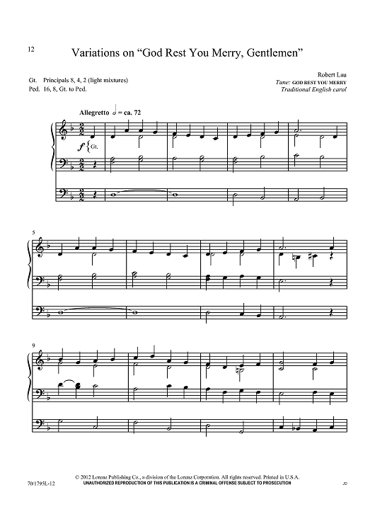 Variations on "God Rest You Merry, Gentlemen"